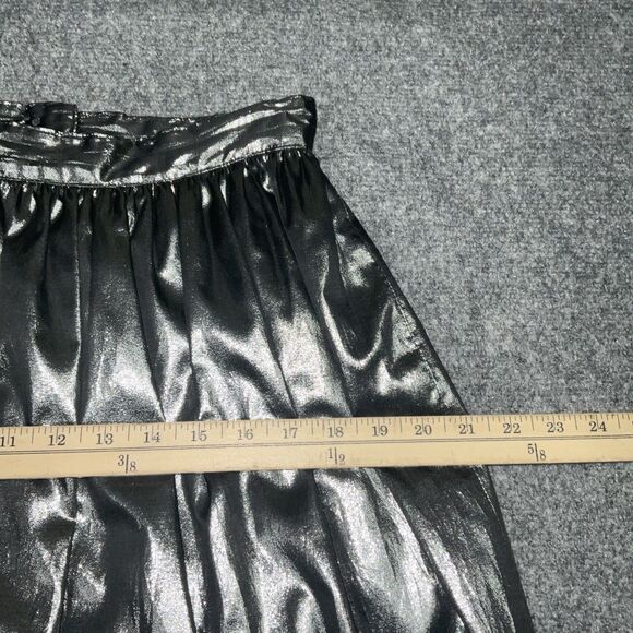 Rickie Freeman for Teri Jon Skirt Womens Size 8 Silver Vintage Midi Party Event - Picture 4 of 8